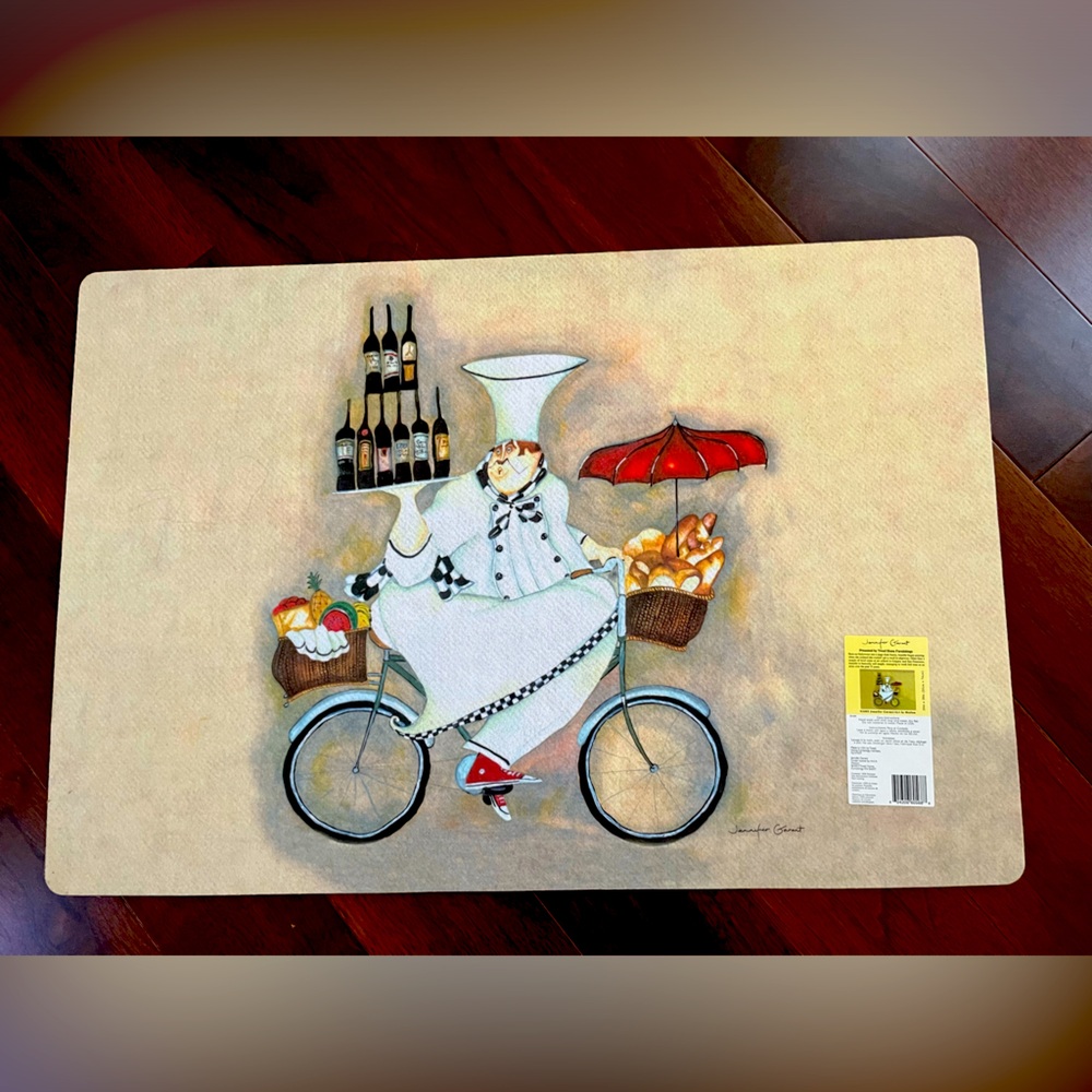 Vintage Jennifer Garant Fat Chef Kitchen Mats
